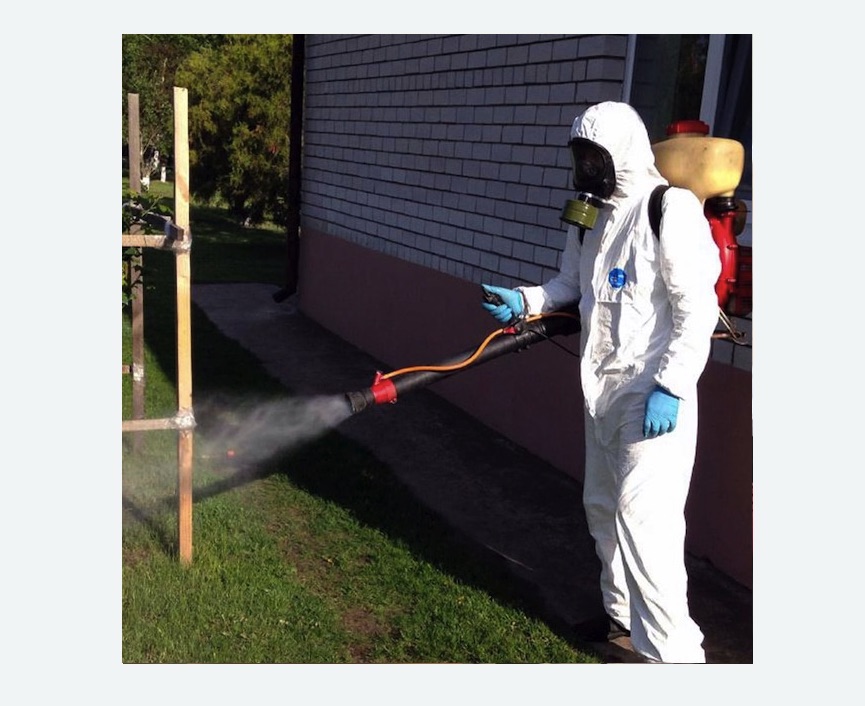 травля клещей на участке в Киреевске